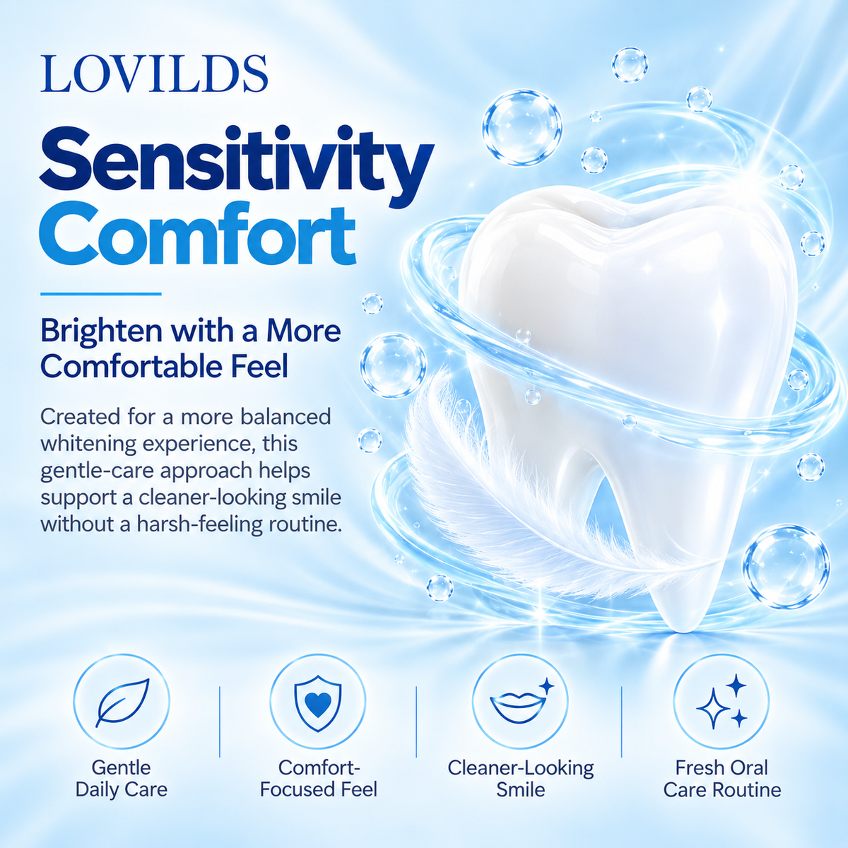 LOVILDS Teeth Whitening Pen – Precision Brush for Daily Smile Care