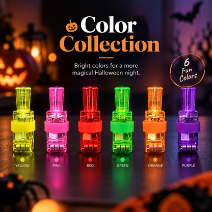 Halloween Finger Projector Lights – LED Ghost & Pumpkin Projection Toys for Kids, Party Favors & Trick-or-Treat