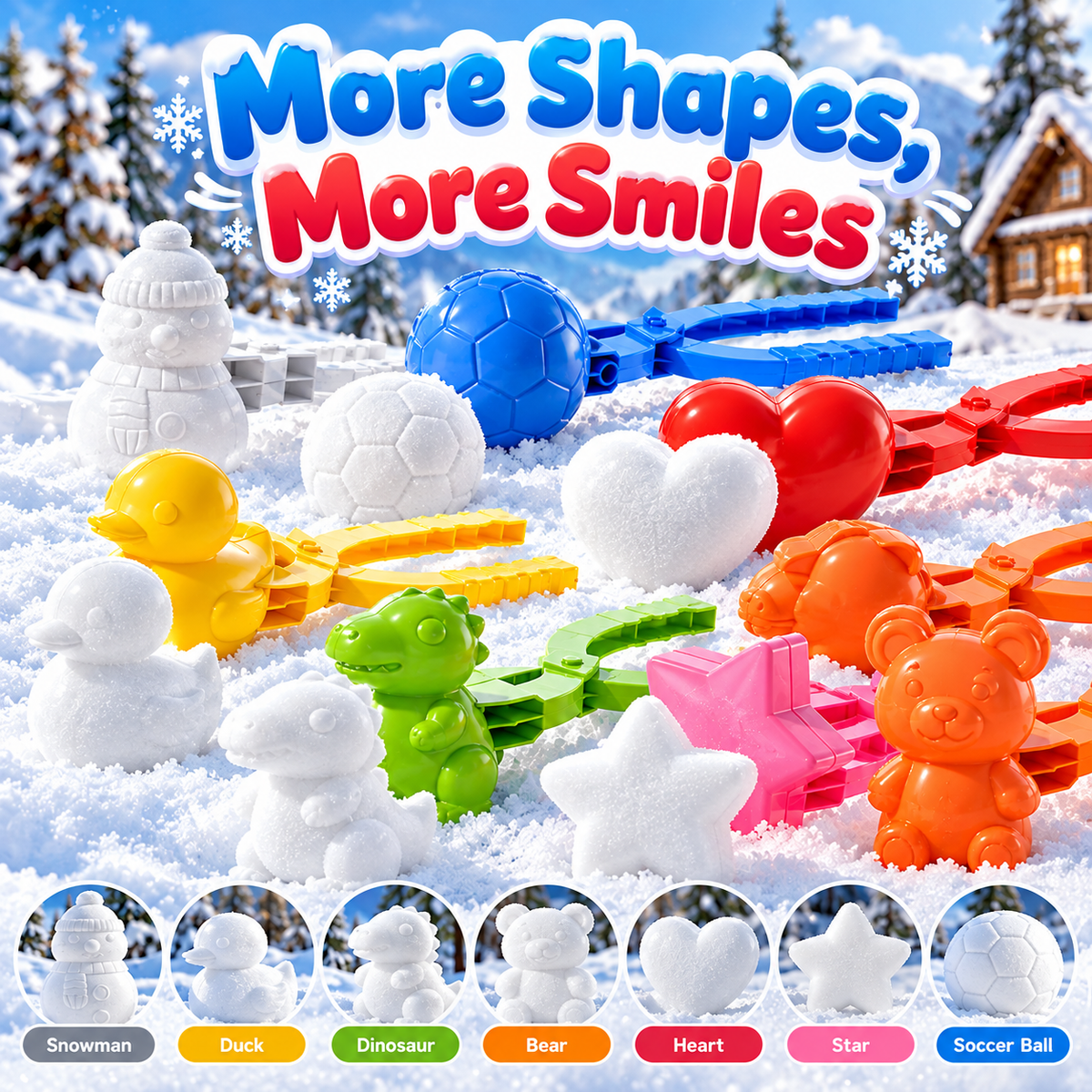 Snowball Maker & Sand Mold Kit – Fun Shape-Making Toys for Kids