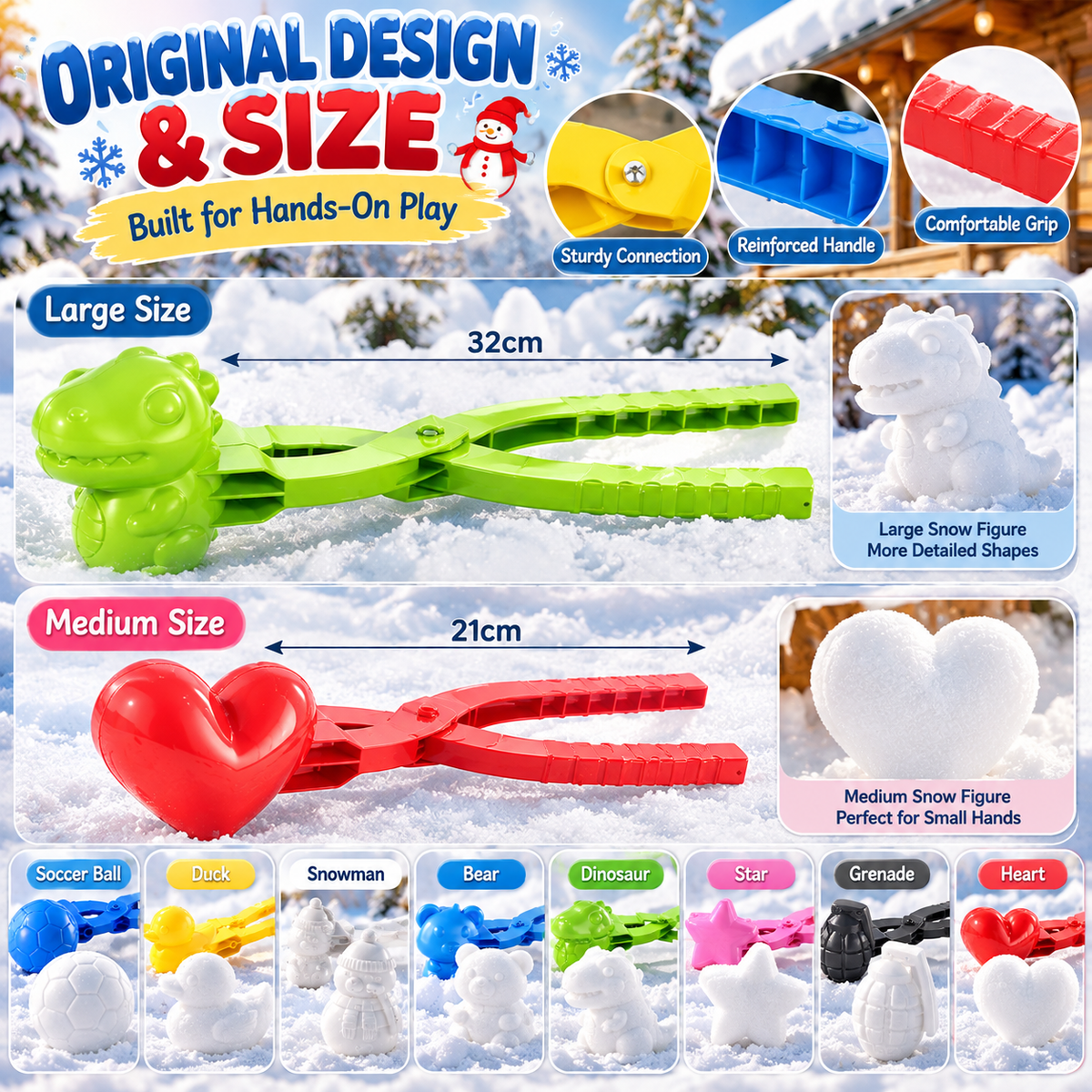 Snowball Maker & Sand Mold Kit – Fun Shape-Making Toys for Kids
